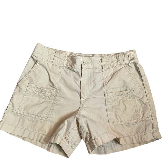 Vintage Pants - Vintage Y2K Gap light khaki ripstop mid rise utility shorts